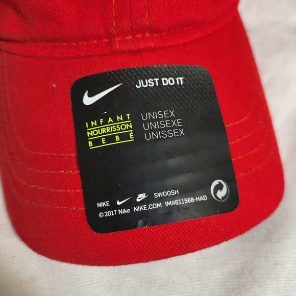 Infant Baby Nike Cap Adjustable Hat red  Little Boys Toddler w/tag - Picture 2 of 10